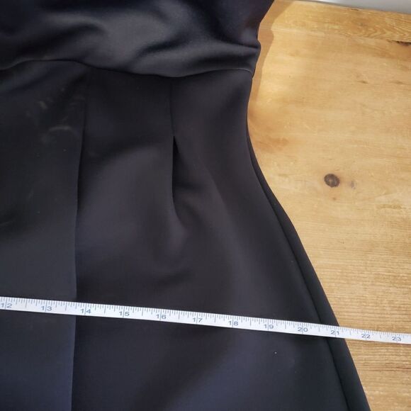 Pink Tartan Large Black Cap Sleeve Beaded V-neck Fit and Flare Dress - Picture 11 of 13